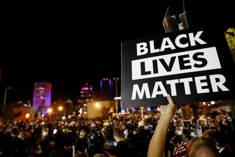 Een Black Lives Matter-demonstratie in Rochester, New York. Beeld Reuters