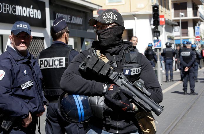 Speciale eenheden van de politie in Nice.