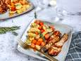 Wat Eten We Vandaag: Pompoen-aardappelschotel met kip uit de airfryer
