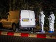 De politie voert een groot onderzoek uit bij een gevonden bestelbus langs de Aalsterweg in Eindhoven.