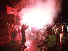 Groot feest op straat in Schilderswijk na stunt van Marokkaans elftal, veel politie op de been