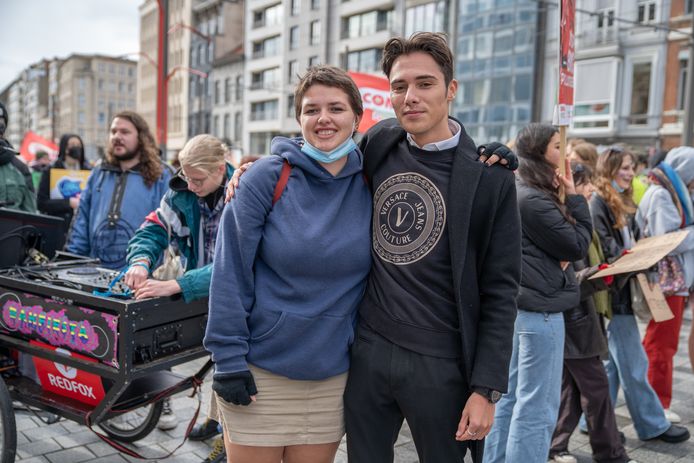 Luna and Miguel, who set up the campaign with some friends in Antwerp.