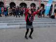 Flashmob danst voor vrouwenrechten