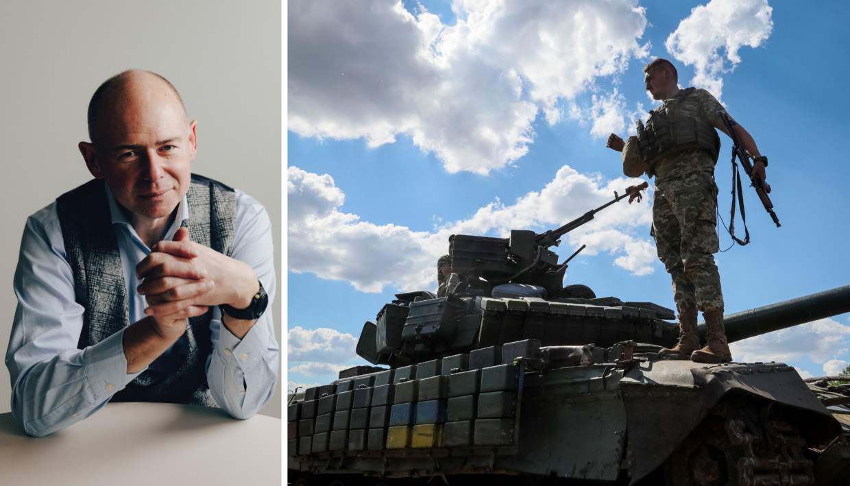 Roger Housen - Een Oekraïense soldaat in de Donbas-regio. Beeld Damon De Backer - REUTERS