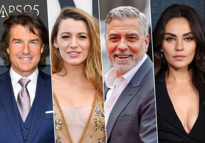 Tom Cruise, Blake Lively, George Clooney en Mila Kunis.
