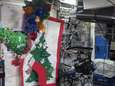 Bemanning ruimtestation ISS viert jaarwisseling met een kerstboom