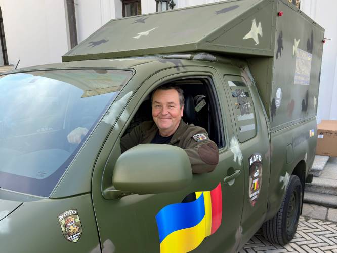 Mark Demesmaeker (N-VA) rijdt met hulpkonvooi naar Oekraïne