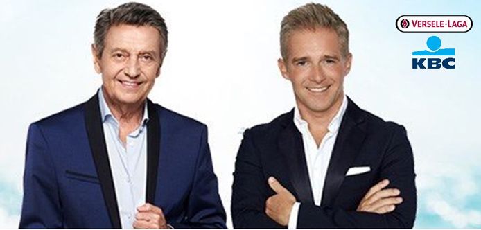 Willy Sommers en Christoff staan samen in de Brielpoort.