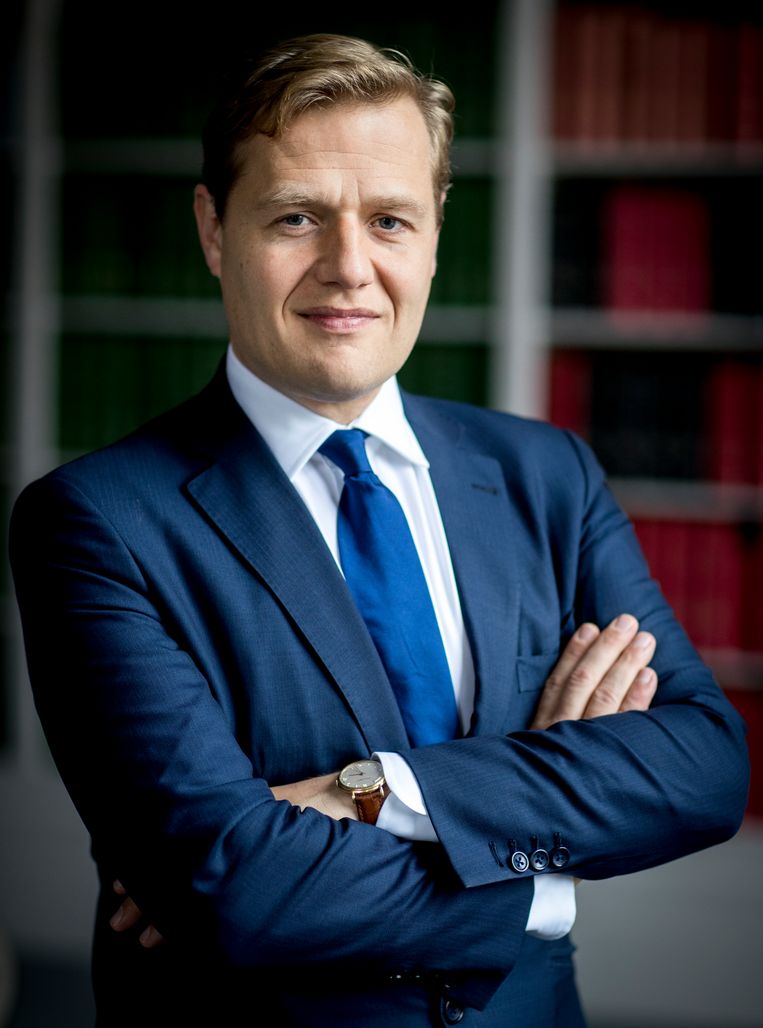 Portret van Jan Middendorp, Kamer-lid voor de VVD.  Beeld ANP