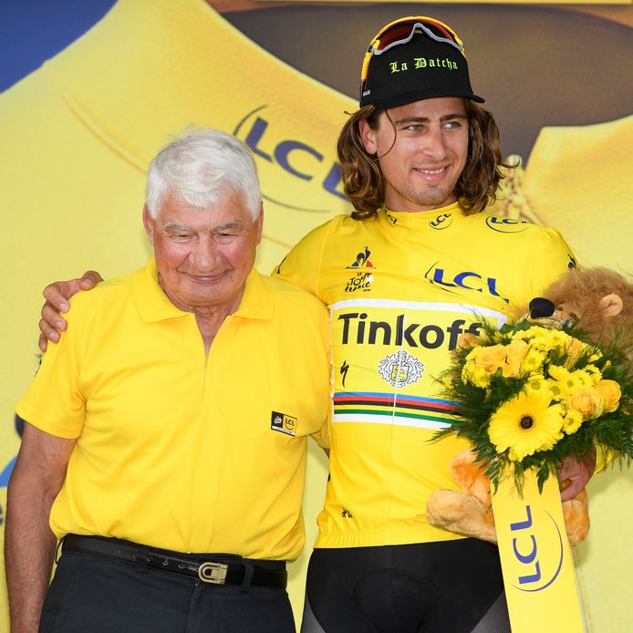 Met Peter Sagan in de Tour van 2016.