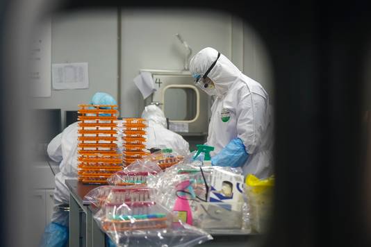 Een laboratorium in Wuhan waar het coronavirus wordt onderzocht. 