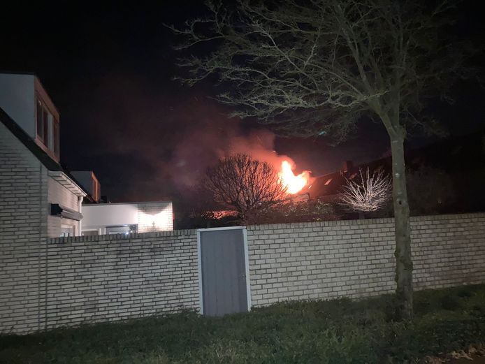 Brand in een woning in Goirle.