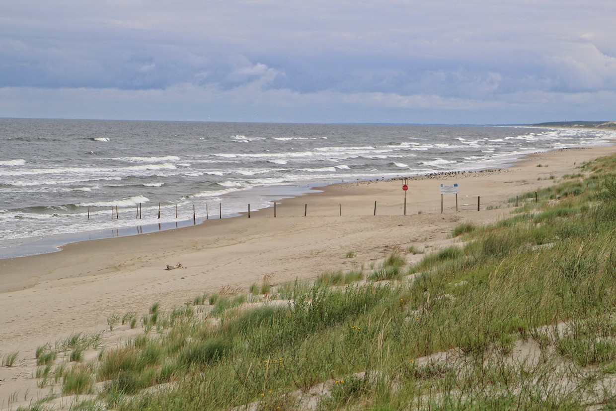 Een Pools gedeelte van de landtong die de Oostzee scheidt van het Wijsselhaf.