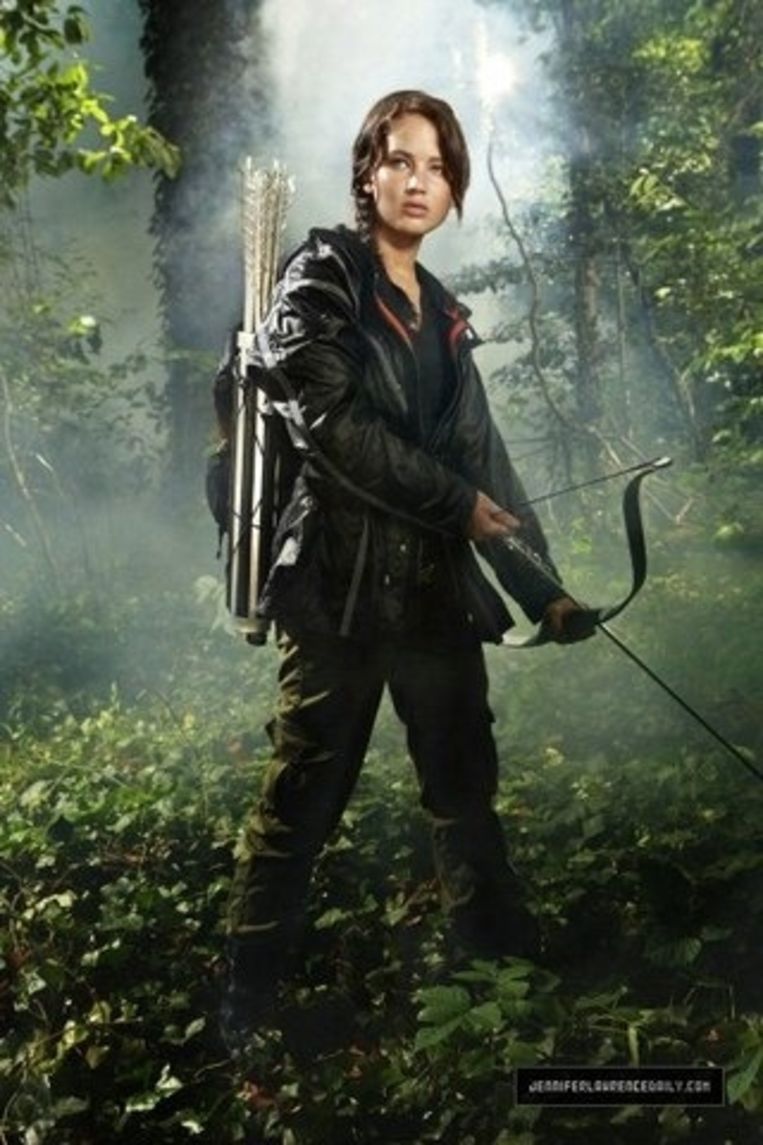Jennifer Lawrence als Katniss Everdeen Beeld kos