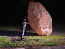 Opmerkelijke oproep politie: wie is dit rotsblok kwijt?