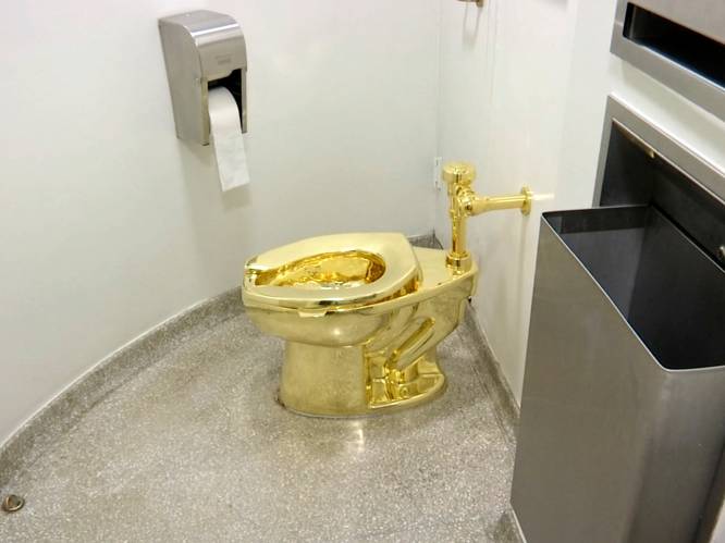 Gouden toilet van 1,1 miljoen gestolen bij Churchill