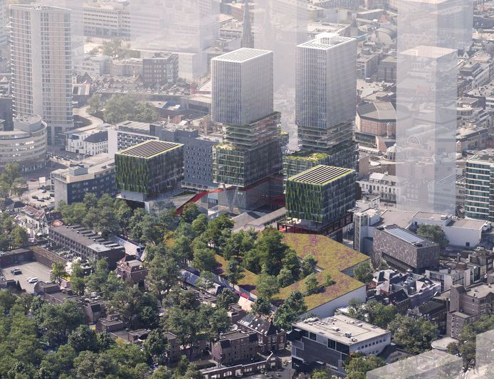 Een stadsbos is een belangrijk onderdeel van het VDMA-plan van Being Development en OMA Architecten voor het gebied aan de Vestdijk.