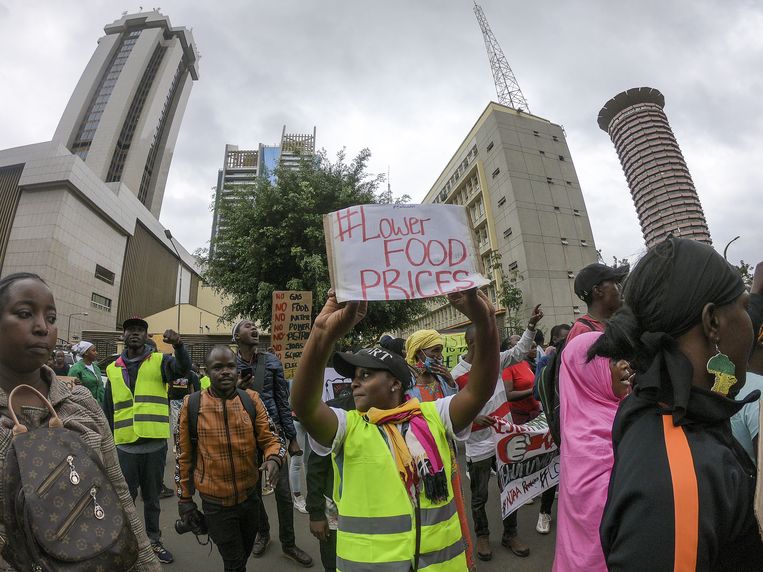 In Kenia vond vorige week een nationale demonstratiedag plaats. Beeld ANP / EPA