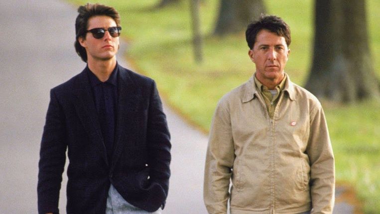 Rain Man, met Tom Cruise en Dustin Hoffman, sleepte vier Oscars in de wacht. Beeld rv