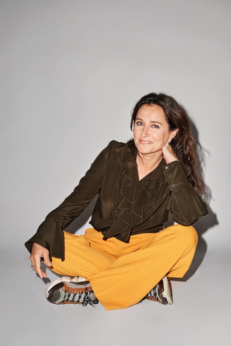 ‘Ik wilde absoluut dat de menopauze een thema werd in ‘Power & Glory’. Birgitte wordt soms bozer dan ze normaal gezien zou zijn als haar hormonen niet zouden opspelen.’ Beeld Nikolaj Thaning Rentzmann