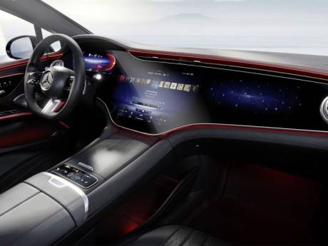 Elektrische Mercedes EQS krijgt 56 inch hyperscreen