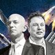 De ruimtewedloop van Jeff Bezos en Elon Musk: wie heeft de grootste?