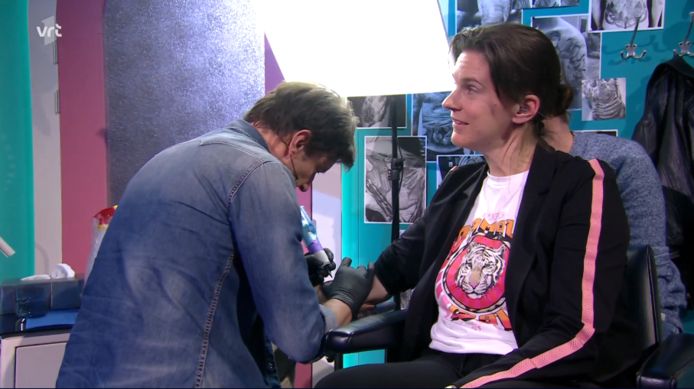 Anne actually returned home with a tattoo on her arm, done by Quinn Waters.