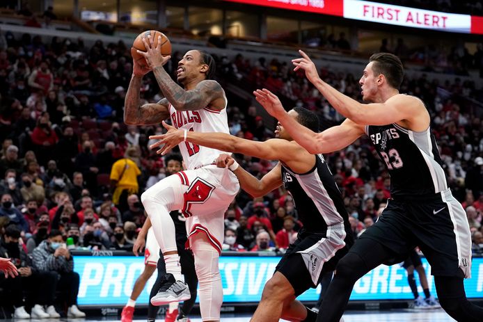 DeMar DeRozan etaleert zijn klasse tegen de San Antonio Spurs.
