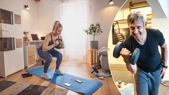 Een eigen homefitness: welke spullen en apps heb je zeker nodig en wat kost het? Topkinesist Lieven Maesschalck geeft advies