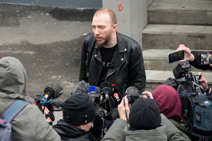 Daniil Berman, de advocaat van de gearresteerde journalist.