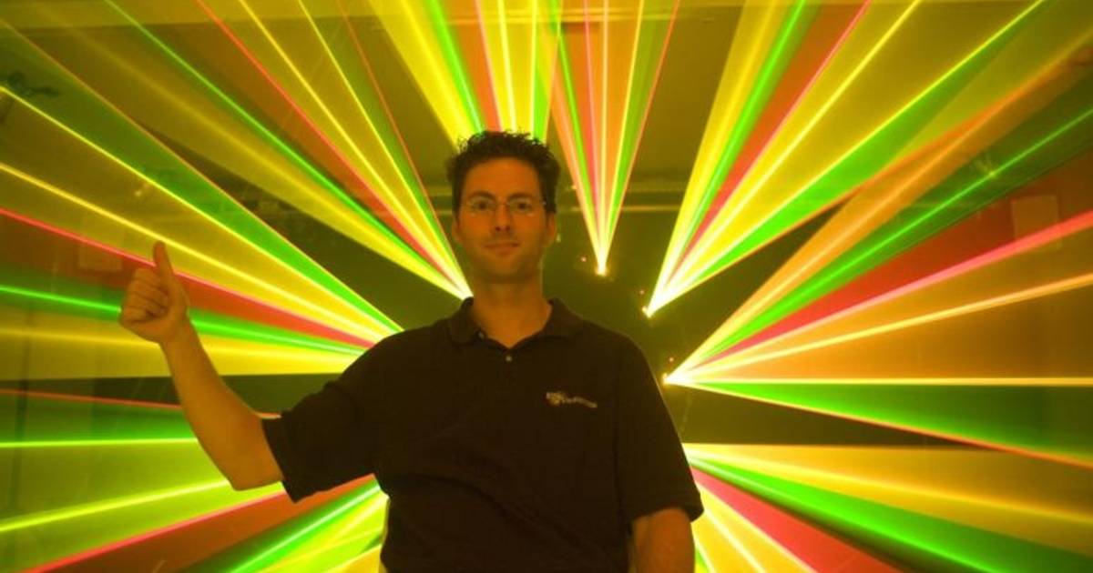 Lasershowman begon met diaprojector