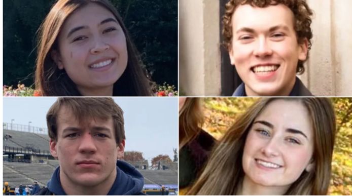 Hanna St. Juliana, Justin Shilling, Madisyn Baldwin en Tate Myre kwamen om het leven bij de schietpartij in november 2021.