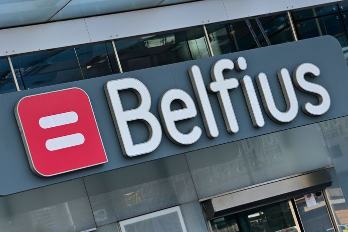 Het logo van Belfius. De bank wil een contract met het Waals Gewest maar maximaal twee jaar verlengen.