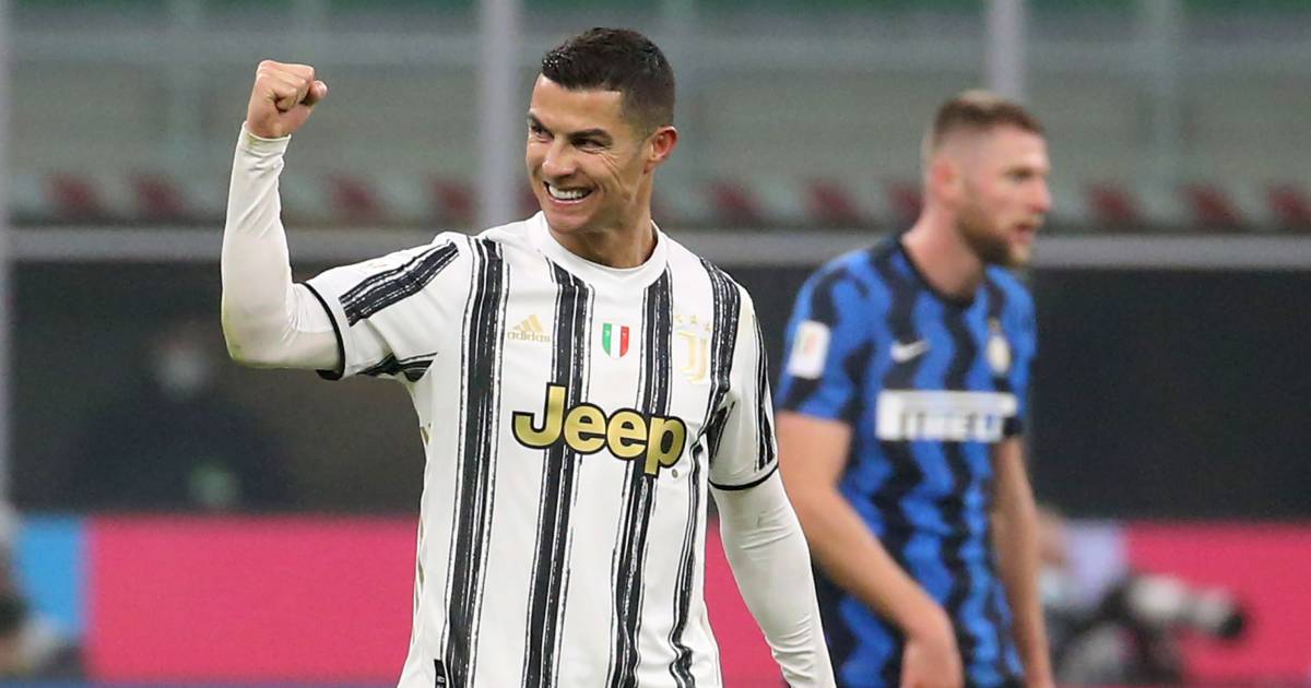 Ronaldo zet Juventus en Licht met één voet in de buitenlandse voetbalfinale van Coppa Italia