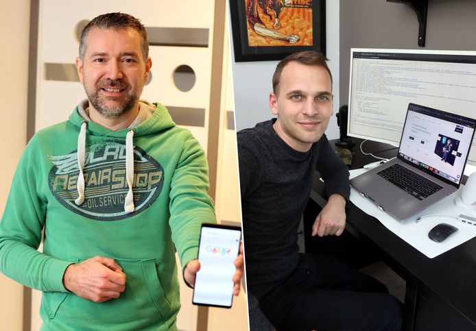 IT-specialist Danny Moerenhout en ethisch hacker Inti De Ceukelaire onderzoeken of je gsm met je meeluistert.