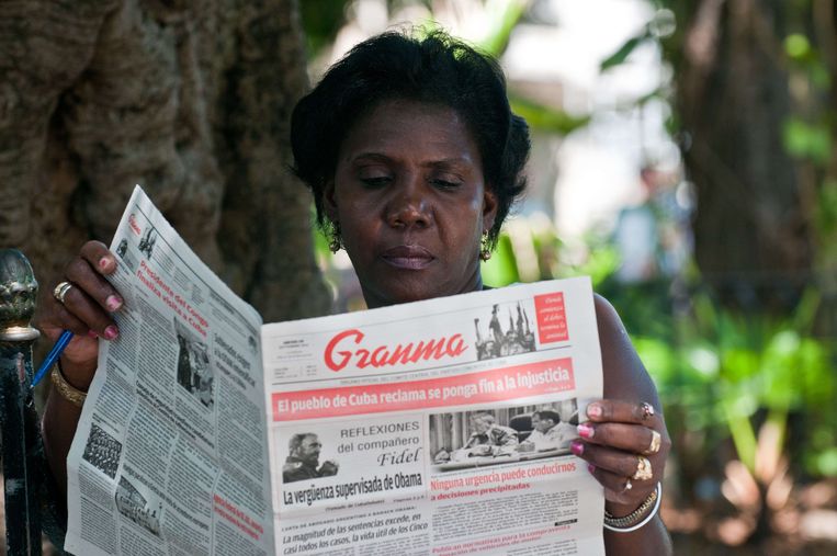De Granma, genoemd naar de boot van Castro tijdens de revolutie. Beeld AFP