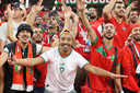 Marokko werd in het Education City Stadion in Doha gesteund door een grote supportersschare.