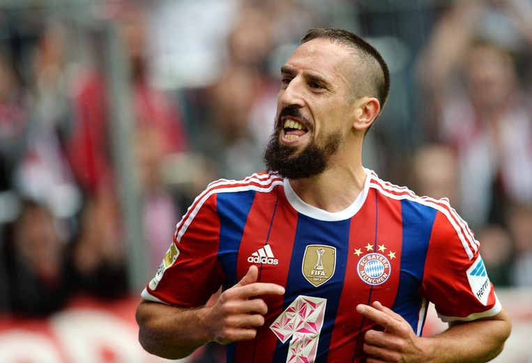 Franck Ribéry, terug van blessure, met nieuwe baard. Beeld epa