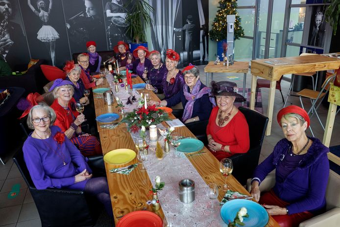 vergaan hongersnood paneel Dwarrelende paarse jurkjes en rode hoedjes bij de kerstviering van de Red  Hat Society in Geldrop | Geldrop-Mierlo, Nuenen | ed.nl
