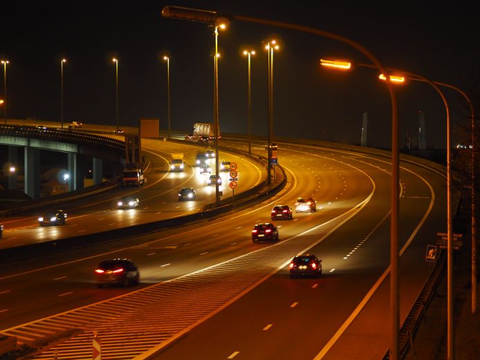 Het viaduct van Vilvoorde op de Brusselse Ring.