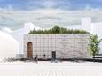 Het ontwerp van het nieuwe gebouw van Merleyn aan de Nieuwe Marktstraat in Nijmegen
