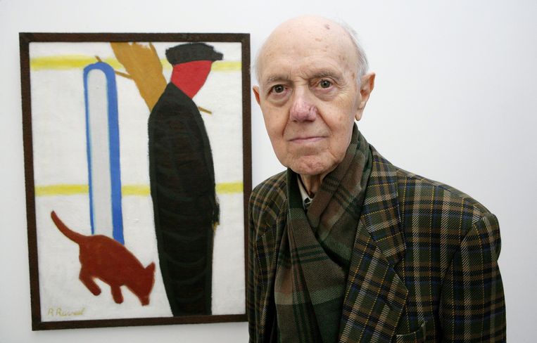 Roger Raveel in 2006.  Beeld BELGA