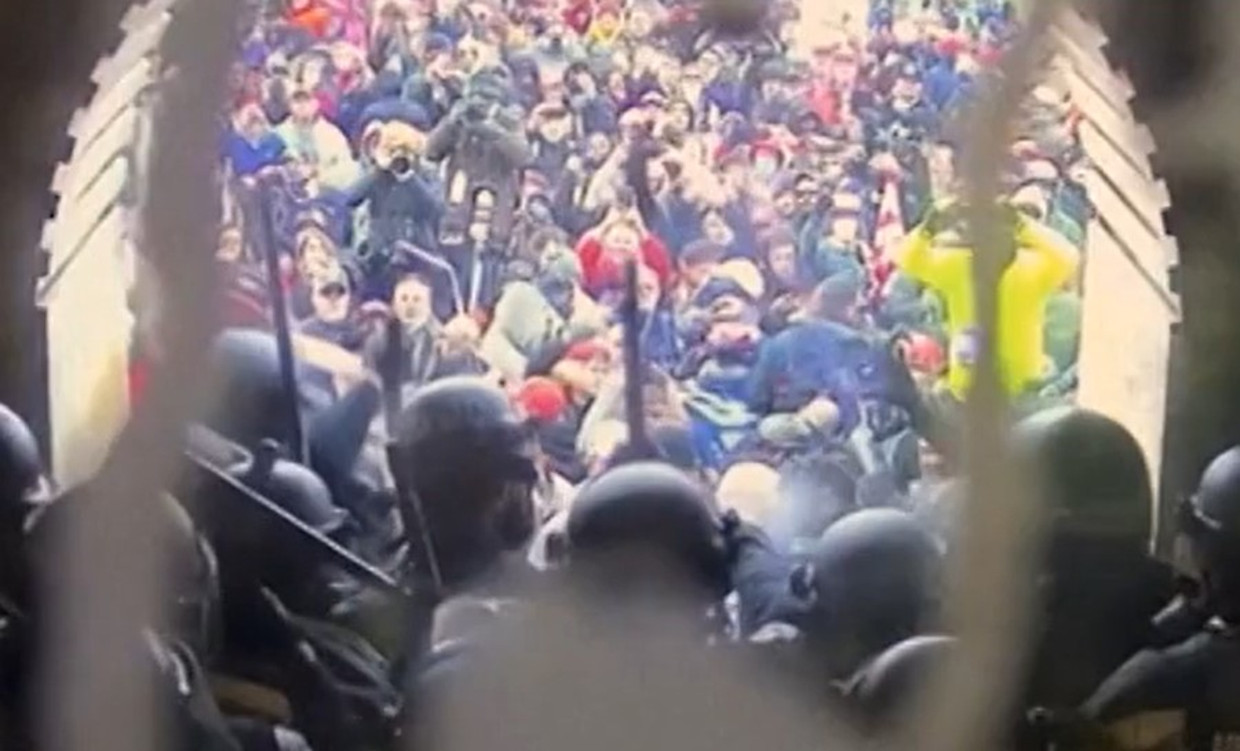 New photos of the storming of the Capitol.  AP . image