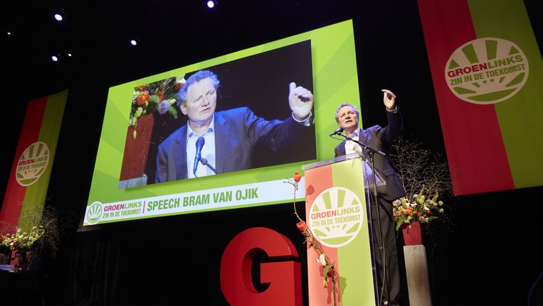 GroenLinks-fractievoorzitter Bram van Ojik Beeld ANP
