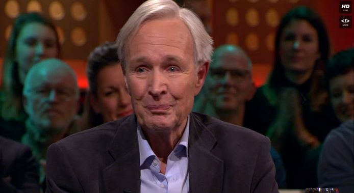 Jan Terlouw vorig jaar in een emotionele toespraak bij DWDD.