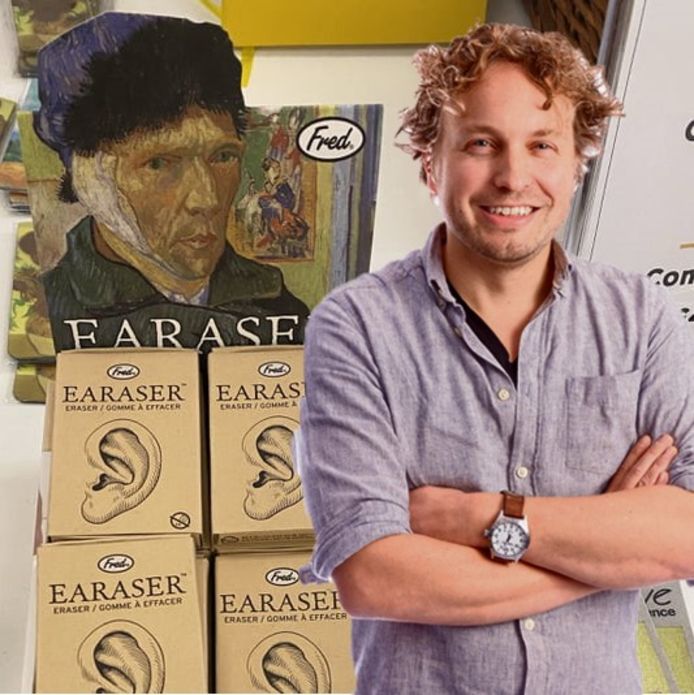 Oei oei, een gumgrapje met Van Gogh's beroemde oor! Dat vonden sommige mensen schandalig, las columnist Niels Herijgens
