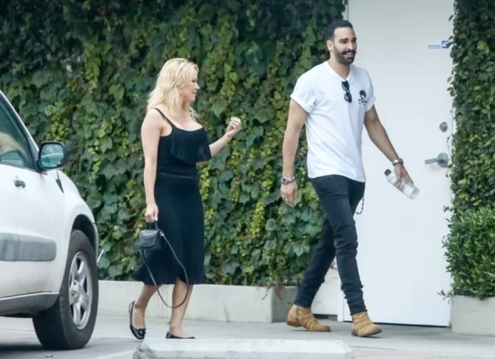 Pamela Anderson en Adil Rami in betere tijden