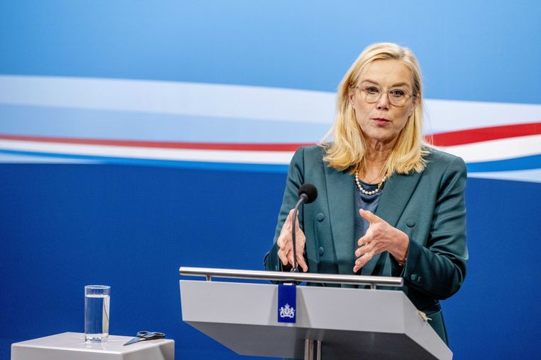 Vicepremier Sigrid Kaag kreeg in minder dan vijf maanden ongeveer 13.000 akelige berichten via Twitter.  Beeld ANP