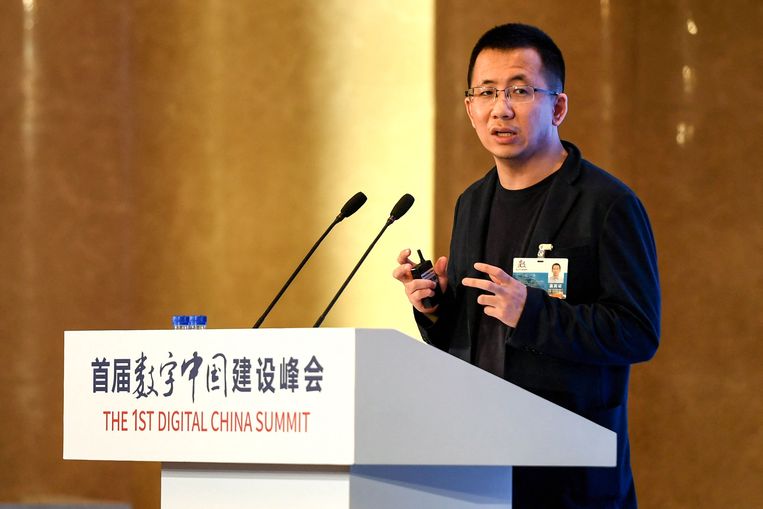 Zhang Yiming . Beeld AFP