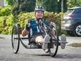 Noa de Groot uit Uden heeft drie jaar geleden een dwarslaesie opgelopen en doet mee aan een handbikewedstrijd in Oostenrijk.